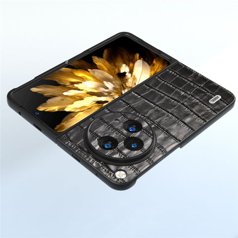 ABEEL For Oppo Find N3 5G / OnePlus Open Case Genuine Cow Leather+PC Back Phone Cover