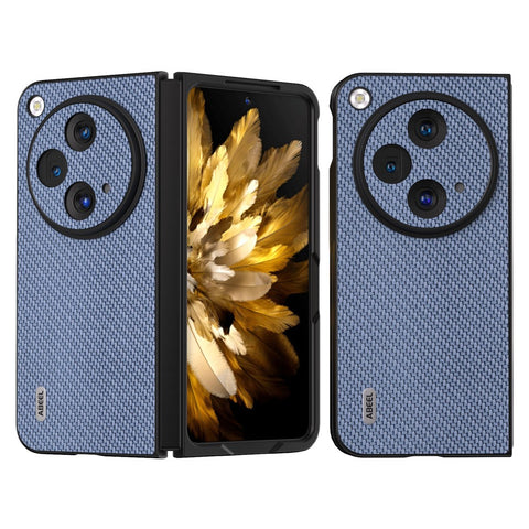 ABEEL For Oppo Find N3 5G / OnePlus Open Case PU Leather Carbon Fiber Texture Back Cover