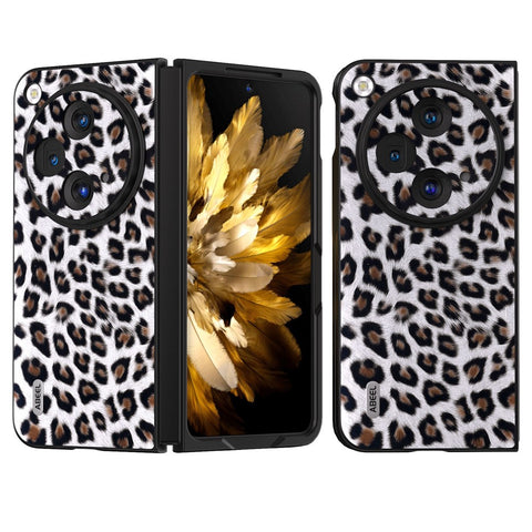 ABEEL For Oppo Find N3 5G / OnePlus Open Case Leopard Pattern Leather Back Cover