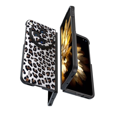 ABEEL For Oppo Find N3 5G / OnePlus Open Case Leopard Pattern Leather Back Cover