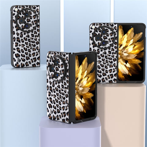 ABEEL For Oppo Find N3 5G / OnePlus Open Case Leopard Pattern Leather Back Cover