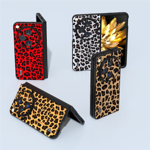 ABEEL For Oppo Find N3 5G / OnePlus Open Case Leopard Pattern Leather Back Cover
