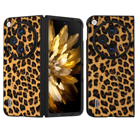 ABEEL For Oppo Find N3 5G / OnePlus Open Case Leopard Pattern Leather Back Cover