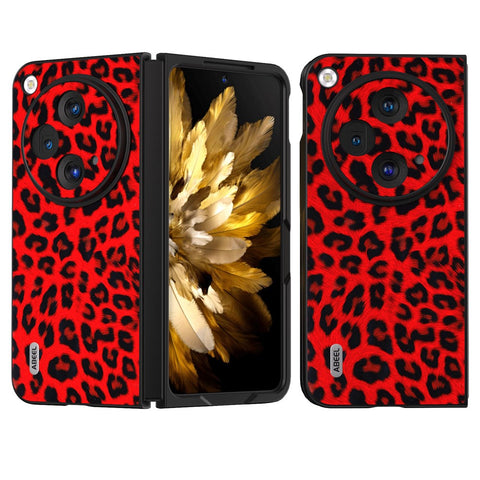 ABEEL For Oppo Find N3 5G / OnePlus Open Case Leopard Pattern Leather Back Cover