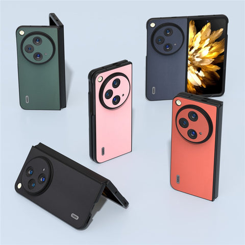 ABEEL For Oppo Find N3 5G / OnePlus Open Case Genuine Cow Leather + Hard PC Shell