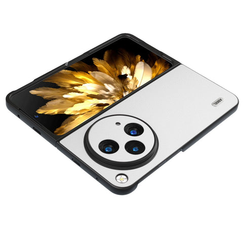 ABEEL For Oppo Find N3 5G / OnePlus Open Case Genuine Cow Leather Texture Phone Back Cover