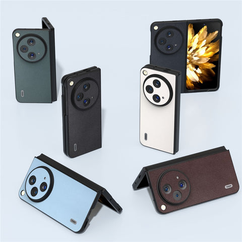 ABEEL For Oppo Find N3 5G / OnePlus Open Case Genuine Cow Leather Texture Phone Back Cover