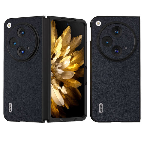 ABEEL For Oppo Find N3 5G / OnePlus Open Case Genuine Cow Leather Texture Phone Back Cover