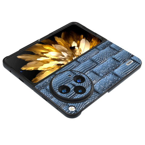 ABEEL For Oppo Find N3 5G Case Genuine Cow Leather Mahjong Texture Back Cover