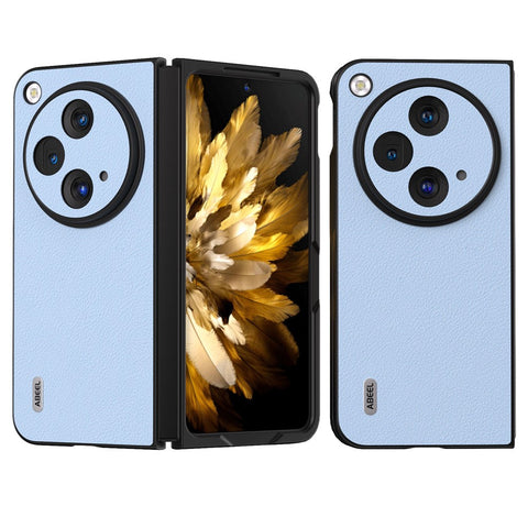 ABEEL For Oppo Find N3 5G Case Textured Genuine Cow Leather Protective Cover