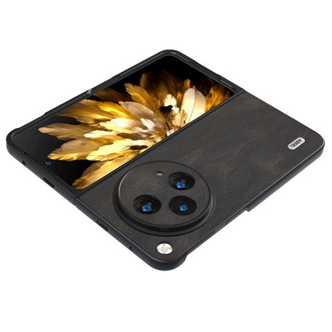 ABEEL For Oppo Find N3 5G Case Retro Leather Coated PC Phone Cover