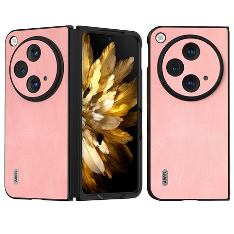 ABEEL For Oppo Find N3 5G Case Retro Leather Coated PC Phone Cover