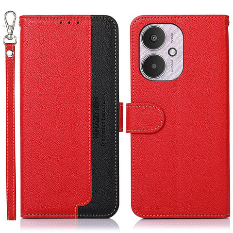 KHAZNEH For Xiaomi Redmi 13C 4G / 13C 5G / Poco C65 4G / Poco M6 5G / 13R 5G Case RFID Blocking Phone Leather Cover