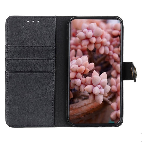 KHAZNEH For Xiaomi Redmi 13C 4G / 5G / 13R 5G / Poco M6 5G / Poco C65 4G Case Cowhide Texture Stand Wallet Smartphone Cover
