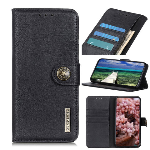 KHAZNEH For Xiaomi Redmi 13C 4G / 5G / 13R 5G / Poco M6 5G / Poco C65 4G Case Cowhide Texture Stand Wallet Smartphone Cover