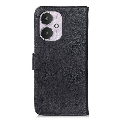 KHAZNEH For Xiaomi Redmi 13C 4G / 5G / 13R 5G / Poco M6 5G / Poco C65 4G Case Cowhide Texture Stand Wallet Smartphone Cover