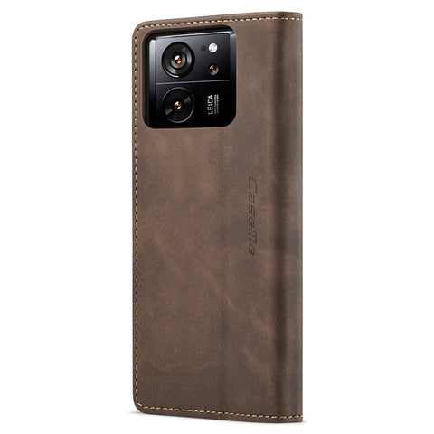 CASEME 013 Series For Xiaomi 13T / 13T Pro / Redmi K60 Ultra Case PU Leather Folio Stand Phone Cover