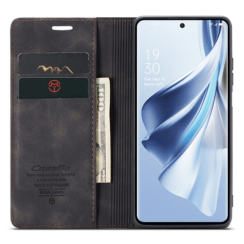 CASEME 013 Series For Oppo Reno10 5G (Global) /  Reno10 Pro 5G (Global) Case PU Leather Wallet Flip Cover