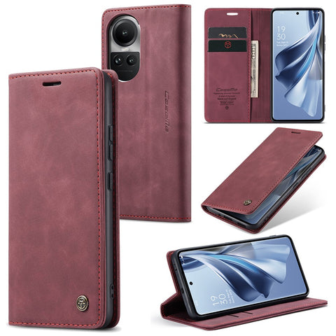 CASEME 013 Series For Oppo Reno10 5G (Global) /  Reno10 Pro 5G (Global) Case PU Leather Wallet Flip Cover