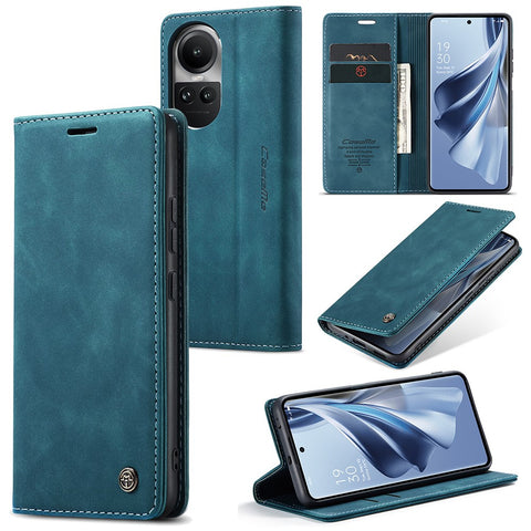 CASEME 013 Series For Oppo Reno10 5G (Global) /  Reno10 Pro 5G (Global) Case PU Leather Wallet Flip Cover