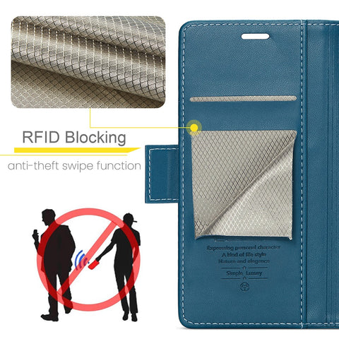 For Oppo Reno10 5G (Global) / Reno10 Pro 5G (Global) Leather Case CASEME 023 RFID Blocking 3 Card Slot Mobile Cover