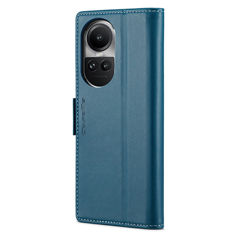 For Oppo Reno10 5G (Global) / Reno10 Pro 5G (Global) Leather Case CASEME 023 RFID Blocking 3 Card Slot Mobile Cover