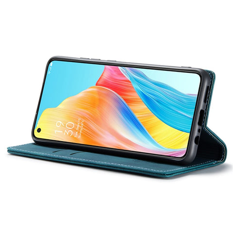 CASEME 013 Series For Oppo A78 4G Case PU Leather Stand Magnetic Closure Phone Cover