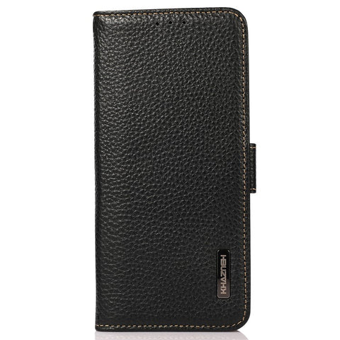 KHAZNEH For Xiaomi Redmi 13C 4G / 13C 5G / Poco C65 4G / Poco M6 5G / 13R 5G Case RFID Blocking Litchi Texture Wallet Cover