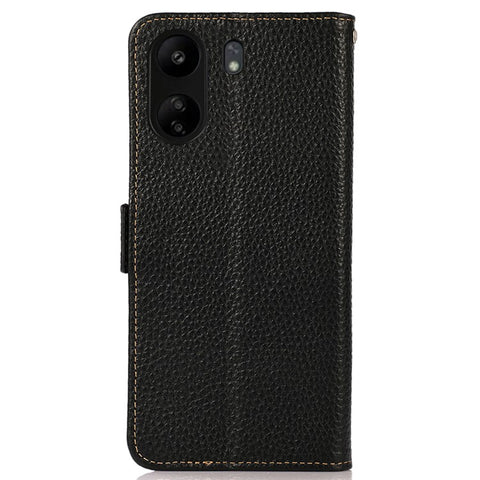 KHAZNEH For Xiaomi Redmi 13C 4G / 13C 5G / Poco C65 4G / Poco M6 5G / 13R 5G Case RFID Blocking Litchi Texture Wallet Cover