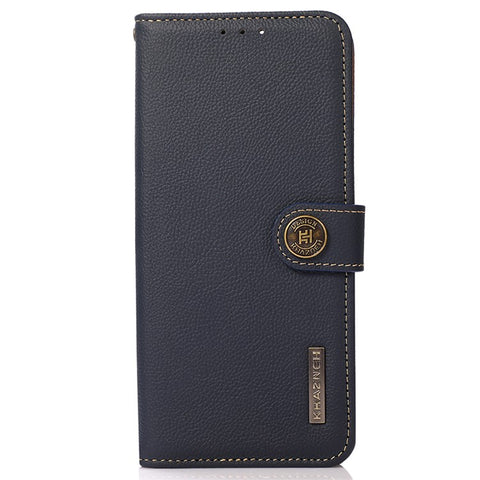 KHAZNEH For Xiaomi Redmi 13C 4G / 13C 5G / Poco C65 4G / Poco M6 5G / 13R 5G Case Genuine Cow Leather RFID Blocking Phone Cover