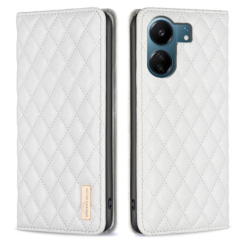 BINFEN COLOR BF Style-16 For Xiaomi Redmi 13C 4G / 13C 5G / 13R 5G / Poco M6 5G / Poco C65 4G Case Card Holder Book Style Leather Cover