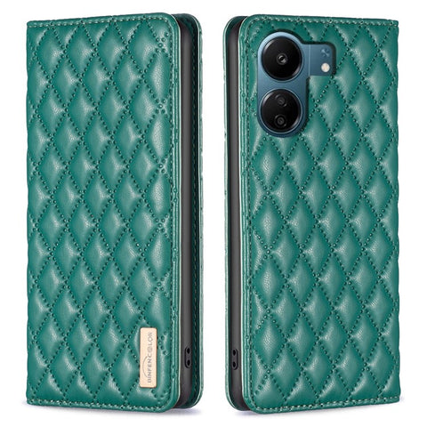 BINFEN COLOR BF Style-16 For Xiaomi Redmi 13C 4G / 13C 5G / 13R 5G / Poco M6 5G / Poco C65 4G Case Card Holder Book Style Leather Cover