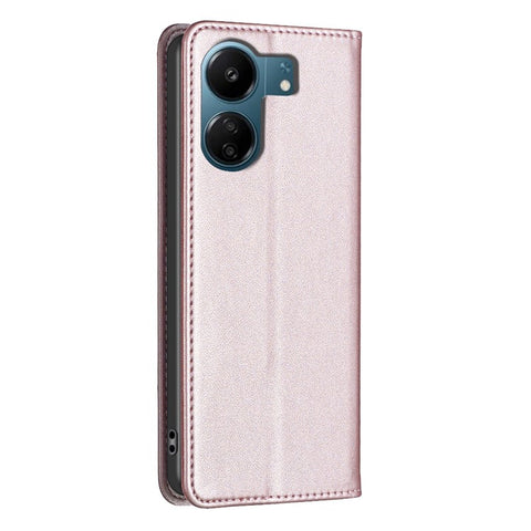 BINFEN COLOR BF18 For Xiaomi Redmi 13C 4G / 13C 5G / 13R 5G / Poco M6 5G / Poco C65 4G Case Folio Flip PU Leather Phone Cover