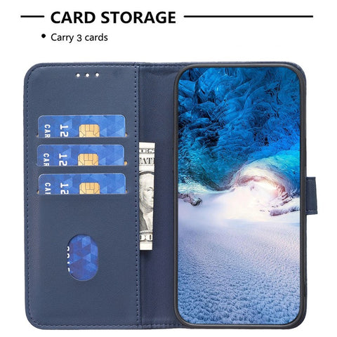 BINFEN COLOR BF17 For Xiaomi Redmi 13C 4G / 13C 5G / 13R 5G / Poco M6 5G / Poco C65 4G Case PU Leather Horizontal Stand Phone Cover