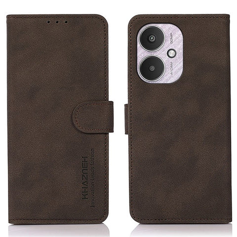 KHAZNEH For Xiaomi Redmi 13C 4G / 13C 5G / Poco C65 4G / Poco M6 5G / 13R 5G Case Stand PU Leather Wallet Flip Phone Cover