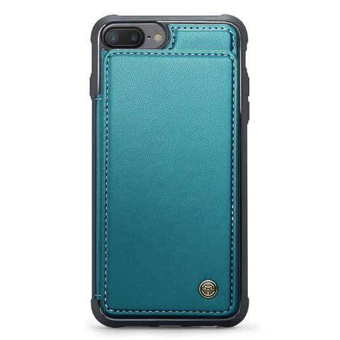For iPhone 6 Plus / 7 Plus / 8 Plus / 6s Plus Phone Case CASEME C22 Leather Back Cover with RFID Blocking Card Slots