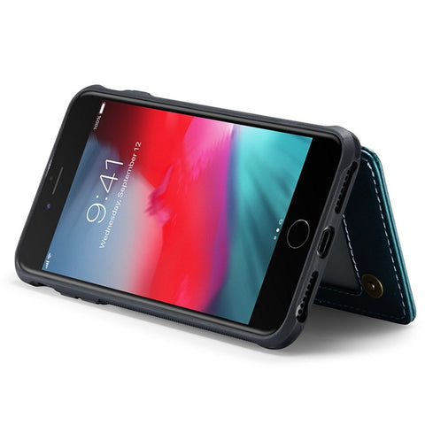 For iPhone 6 Plus / 7 Plus / 8 Plus / 6s Plus Phone Case CASEME C22 Leather Back Cover with RFID Blocking Card Slots