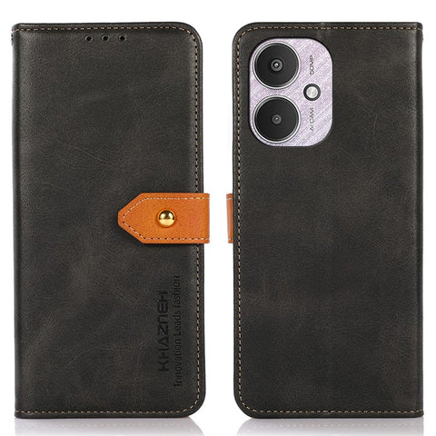 KHAZNEH For Xiaomi Redmi 13C 4G / 13C 5G / Poco C65 4G / Poco M6 5G / 13R 5G Case PU Leather Fully Wrapped Phone Cover