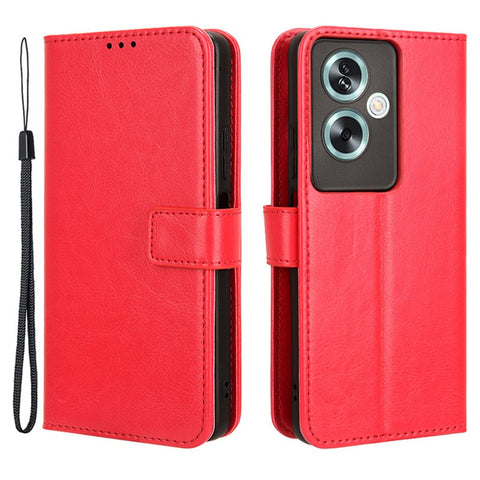 For Oppo A79 5G / A2 5G / OnePlus Nord N30 SE 5G Case PU Leather Crazy Horse Texture Wallet Phone Cover