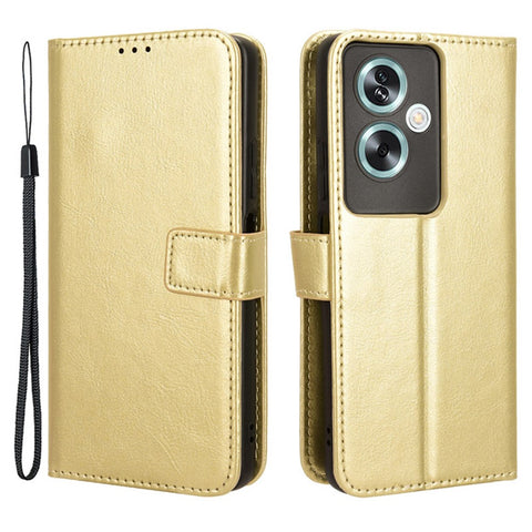 For Oppo A79 5G / A2 5G / OnePlus Nord N30 SE 5G Case PU Leather Crazy Horse Texture Wallet Phone Cover