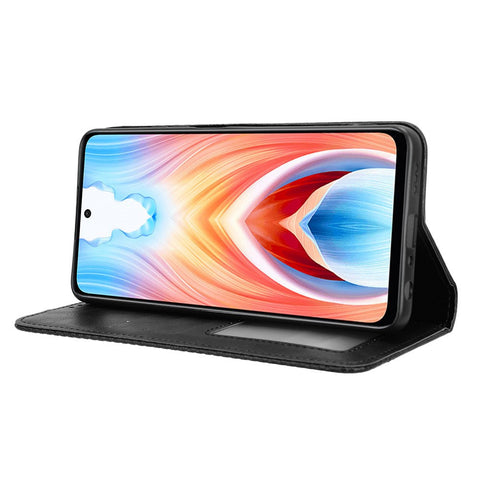 For Oppo A79 5G / A2 5G / OnePlus Nord N30 SE 5G Case Retro PU Leather Magnetic Auto Closing Wallet Cover
