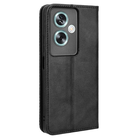 For Oppo A79 5G / A2 5G / OnePlus Nord N30 SE 5G Case Retro PU Leather Magnetic Auto Closing Wallet Cover