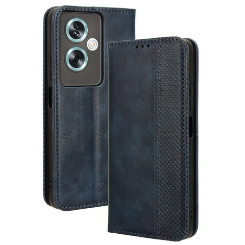 For Oppo A79 5G / A2 5G / OnePlus Nord N30 SE 5G Case Retro PU Leather Magnetic Auto Closing Wallet Cover