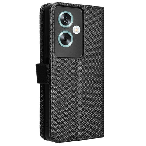 For Oppo A79 5G / A2 5G / OnePlus Nord N30 SE 5G Case Stand Wallet Diamond Texture Phone Cover