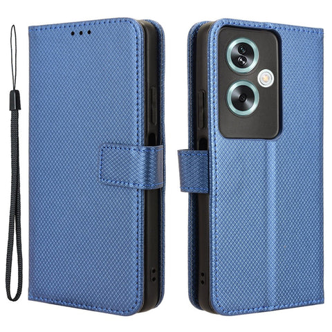 For Oppo A79 5G / A2 5G / OnePlus Nord N30 SE 5G Case Stand Wallet Diamond Texture Phone Cover