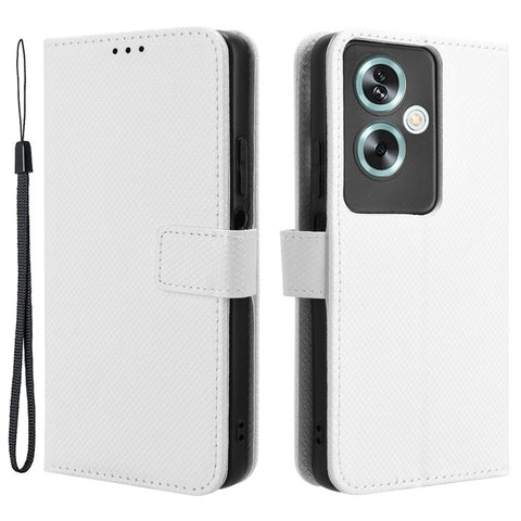 For Oppo A79 5G / A2 5G / OnePlus Nord N30 SE 5G Case Stand Wallet Diamond Texture Phone Cover