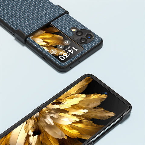 ABEEL For Oppo Find N3 Flip 5G Phone Case Hinge Design Anti-Slip Cover