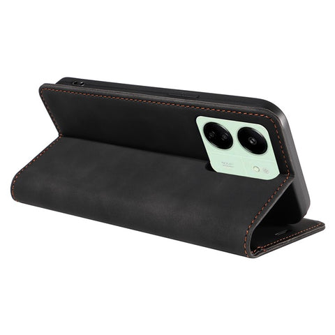 BETOPNICE 003 for Xiaomi Redmi 13C 4G / 5G / 13R 5G / Poco M6 5G / Poco C65 4G Case RFID Blocking Phone Foldable Stand Cover