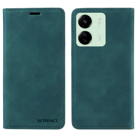 BETOPNICE 003 for Xiaomi Redmi 13C 4G / 5G / 13R 5G / Poco M6 5G / Poco C65 4G Case RFID Blocking Phone Foldable Stand Cover