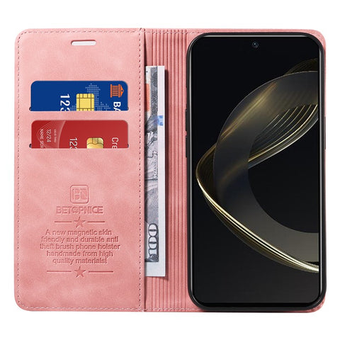 BETOPNICE 003 for Huawei nova 11 SE / nova 12 SE 4G Case RFID Blocking Magnetic Closing Leather Cover